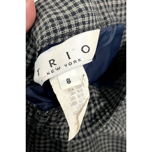 Vintage Trio New York Green and Black Wool Blend Pant Suit Set Size 8 - Picture 7 of 8